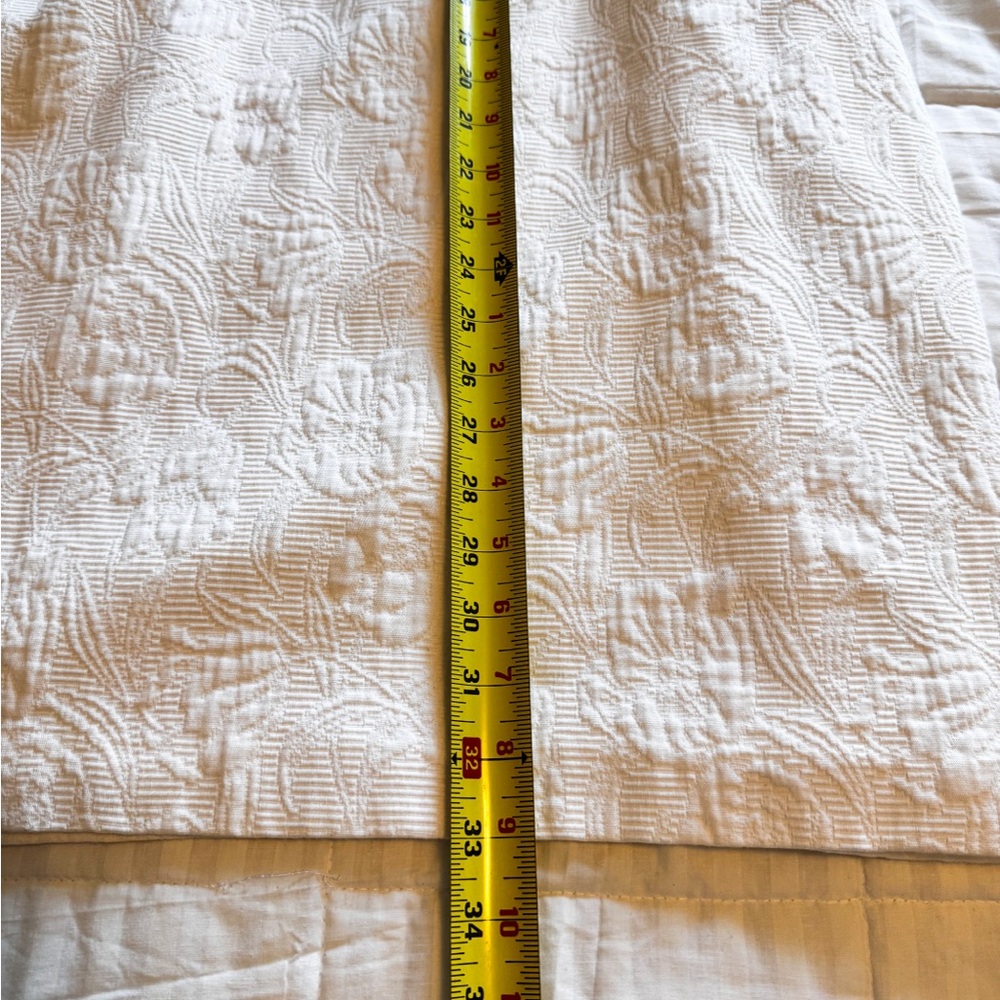 David Meister White Cotton Dress Sz 10 Textured Fully Lined NWT $225 Made in USA - Picture 5 of 14